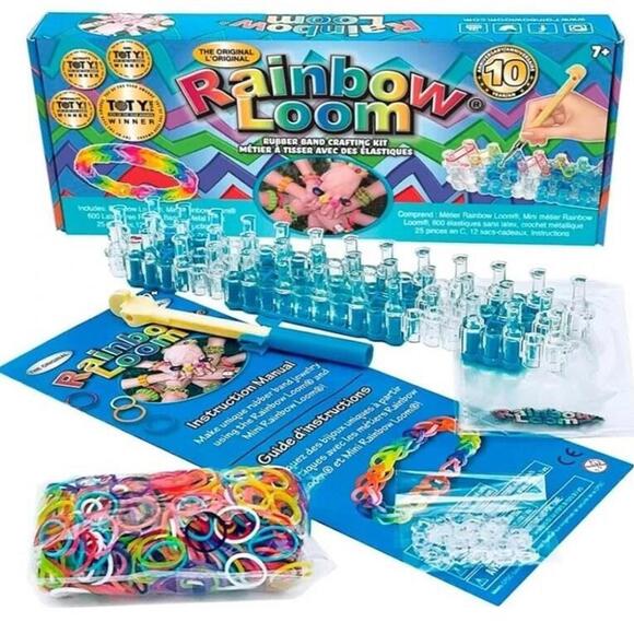 Rainbow Loom Crafting Kit / Create Colorful Bracelets and More / Open Box - Picture 2 of 3